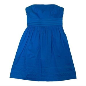 Vibrant Blue strapless dress‎